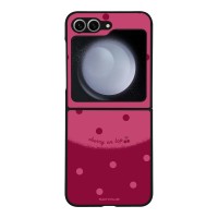 Θήκη Sonique Delulu Polka Era Series για Samsung Galaxy Z Flip 6 / Galaxy Z Flip 7 FE 5G Top Cherry