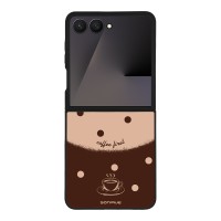 Θήκη Sonique Delulu Polka Era Series για Samsung Galaxy Z Flip 7 Coffee First