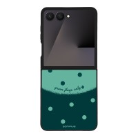 Θήκη Sonique Delulu Polka Era Series για Samsung Galaxy Z Flip 7 Green Flags