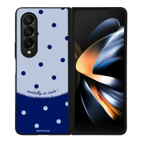 Θήκη Sonique Delulu Polka Era Series για Samsung Galaxy Z Fold 4 Blue Mentally