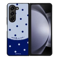 Θήκη Sonique Delulu Polka Era Series για Samsung Galaxy Z Fold 5 Blue Mentally