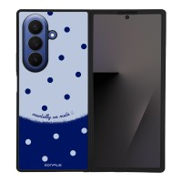 Θήκη Sonique Delulu Polka Era Series για Samsung Galaxy Z Fold 7 Blue Mentally