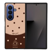 Θήκη Sonique Delulu Polka Era Series για Samsung Galaxy Z Fold 7 Coffee First
