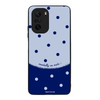 Θήκη Sonique Delulu Polka Era Series για Xiaomi Poco F3 / Mi 11i Blue Mentally