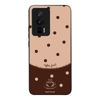 Θήκη Sonique Delulu Polka Era Series για Xiaomi Poco F5 Pro 5G Coffee First