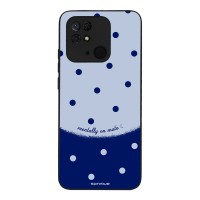 Θήκη Sonique Delulu Polka Era Series για Xiaomi Redmi 10C Blue Mentally