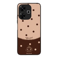 Θήκη Sonique Delulu Polka Era Series για Xiaomi Redmi 13 4G / Poco M6 4G Coffee First