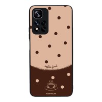 Θήκη Sonique Delulu Polka Era Series για Xiaomi Redmi Note 11 Pro Plus 5G Coffee First