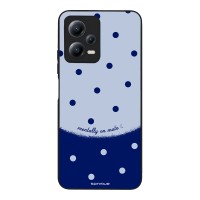 Θήκη Sonique Delulu Polka Era Series για Xiaomi Redmi Note 12 5G / Poco X5 5G Blue Mentally