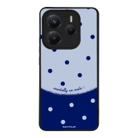 Θήκη Sonique Delulu Polka Era Series για Xiaomi Redmi Note 14 5G Blue Mentally