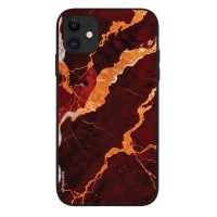 Θήκη Sonique Marble Series για Apple iPhone 11 Κόκκινο