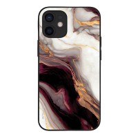 Θήκη Sonique Marble Series για Apple iPhone 12 mini Μπορντώ