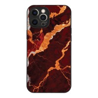 Θήκη Sonique Marble Series για Apple iPhone 12 Pro Max Κόκκινο
