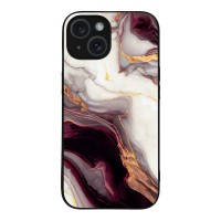 Θήκη Sonique Marble Series για Apple iPhone 15 Μπορντώ