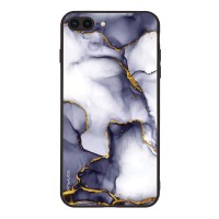 Θήκη Sonique Marble Series για Apple iPhone 7 Plus / iPhone 8 Plus Μωβ Γκρι