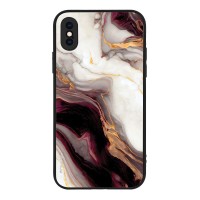 Θήκη Sonique Marble Series για Apple iPhone X / iPhone XS Μπορντώ