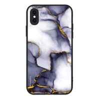 Θήκη Sonique Marble Series για Apple iPhone X / iPhone XS Μωβ Γκρι