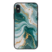 Θήκη Sonique Marble Series για Apple iPhone X / iPhone XS Πράσινο 01