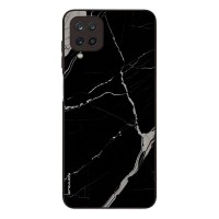 Θήκη Sonique Marble Series για Samsung Galaxy A12 Μαύρο