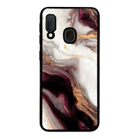 Θήκη Sonique Marble Series για Samsung Galaxy A20e Μπορντώ