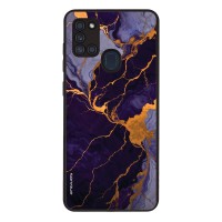 Θήκη Sonique Marble Series για Samsung Galaxy A21s Μωβ