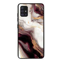 Θήκη Sonique Marble Series για Samsung Galaxy A51 Μπορντώ
