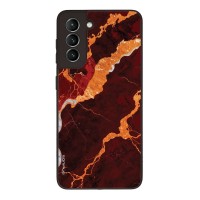 Θήκη Sonique Marble Series για Samsung Galaxy S21 Κόκκινο