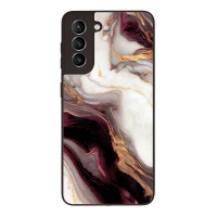 Θήκη Sonique Marble Series για Samsung Galaxy S21 Μπορντώ