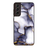 Θήκη Sonique Marble Series για Samsung Galaxy S21 Μωβ Γκρι