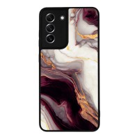 Θήκη Sonique Marble Series για Samsung Galaxy S21 FE Μπορντώ