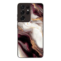 Θήκη Sonique Marble Series για Samsung Galaxy S21 Ultra Μπορντώ