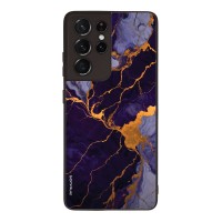 Θήκη Sonique Marble Series για Samsung Galaxy S21 Ultra Μωβ