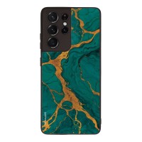 Θήκη Sonique Marble Series για Samsung Galaxy S21 Ultra Πράσινο