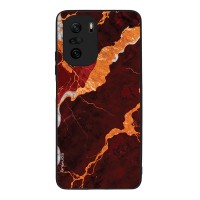 Θήκη Sonique Marble Series για Xiaomi Poco F3 / Mi 11i Κόκκινο