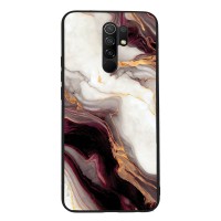 Θήκη Sonique Marble Series για Xiaomi Redmi 9 Μπορντώ