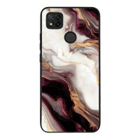 Θήκη Sonique Marble Series για Xiaomi Redmi 9C / Redmi 10A Μπορντώ