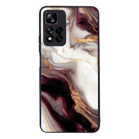 Θήκη Sonique Marble Series για Xiaomi Redmi Note 11 Pro Plus 5G Μπορντώ