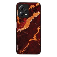 Θήκη Sonique Marble Series για Xiaomi Redmi Note 12 5G / Poco X5 5G Κόκκινο