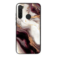 Θήκη Sonique Marble Series για Xiaomi Redmi Note 8 / Redmi Note 8 2021 Μπορντώ