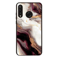 Θήκη Sonique Marble Series για Huawei P30 Lite Μπορντώ
