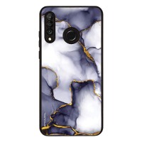 Θήκη Sonique Marble Series για Huawei P30 Lite Μωβ Γκρι
