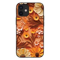 Θήκη Sonique 3D Flower Series για Apple iPhone 12 mini Πορτοκαλί