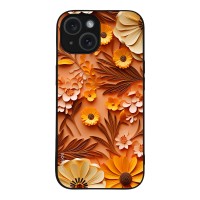 Θήκη Sonique 3D Flower Series για Apple iPhone 15 Πορτοκαλί