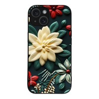 Θήκη Sonique 3D Flower Series για Apple iPhone 15 Πράσινο