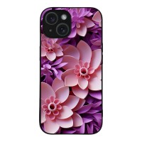 Θήκη Sonique 3D Flower Series για Apple iPhone 15 Ροζ