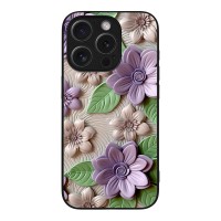 Θήκη Sonique 3D Flower Series για Apple iPhone 15 Pro Βιολετί