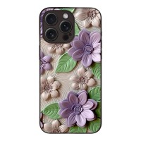 Θήκη Sonique 3D Flower Series για Apple iPhone 15 Pro Max Βιολετί