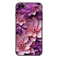 Θήκη Sonique 3D Flower Series για Apple iPhone 7 Plus / iPhone 8 Plus Ροζ