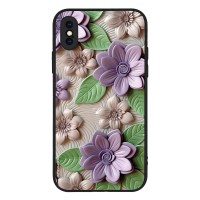 Θήκη Sonique 3D Flower Series για Apple iPhone X / iPhone XS Βιολετί