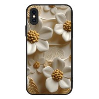 Θήκη Sonique 3D Flower Series για Apple iPhone X / iPhone XS Λευκό